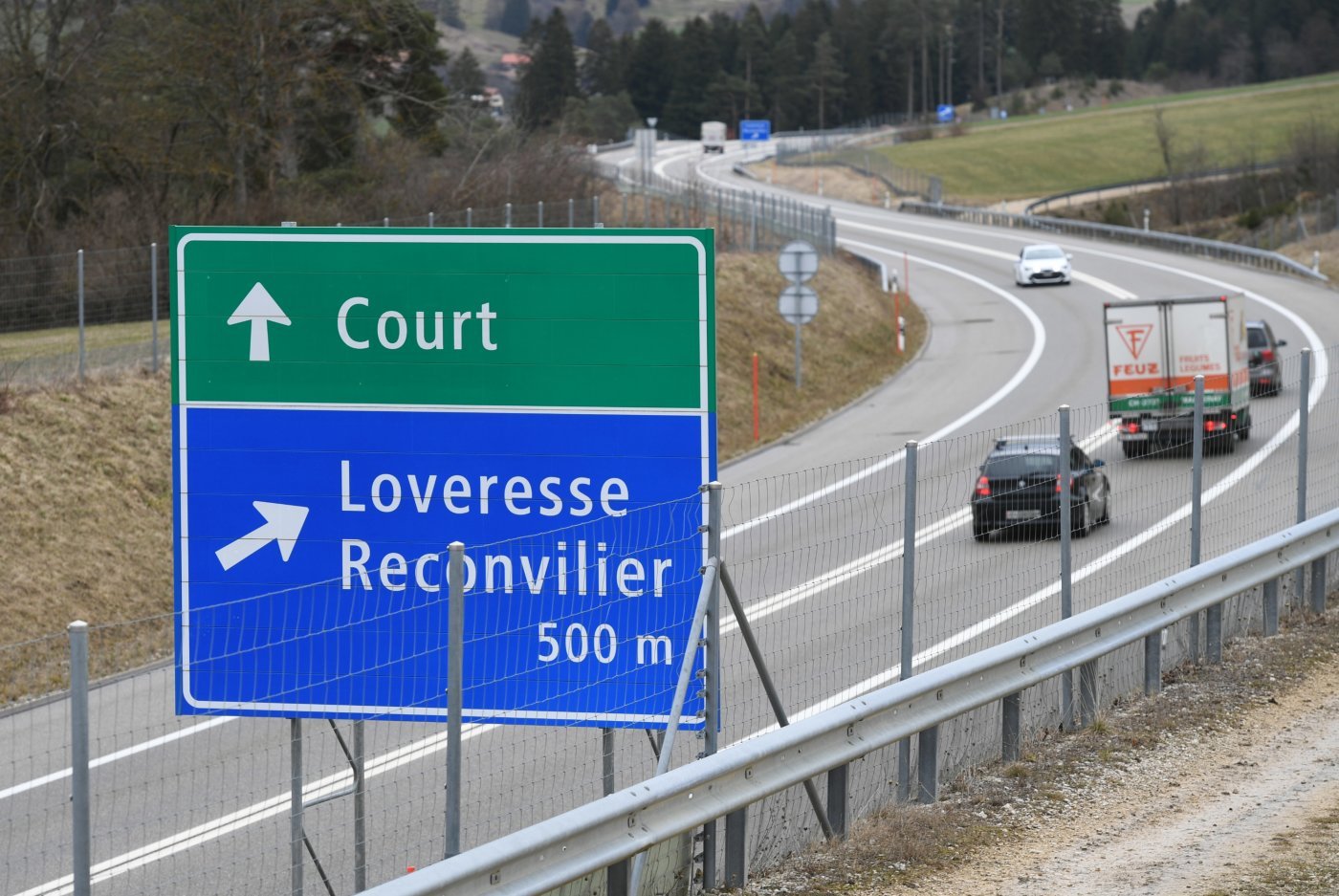 L'autoroute A16 sera fermée entre les jonctions de Tavannes et Loveresse en début de semaine prochaine.