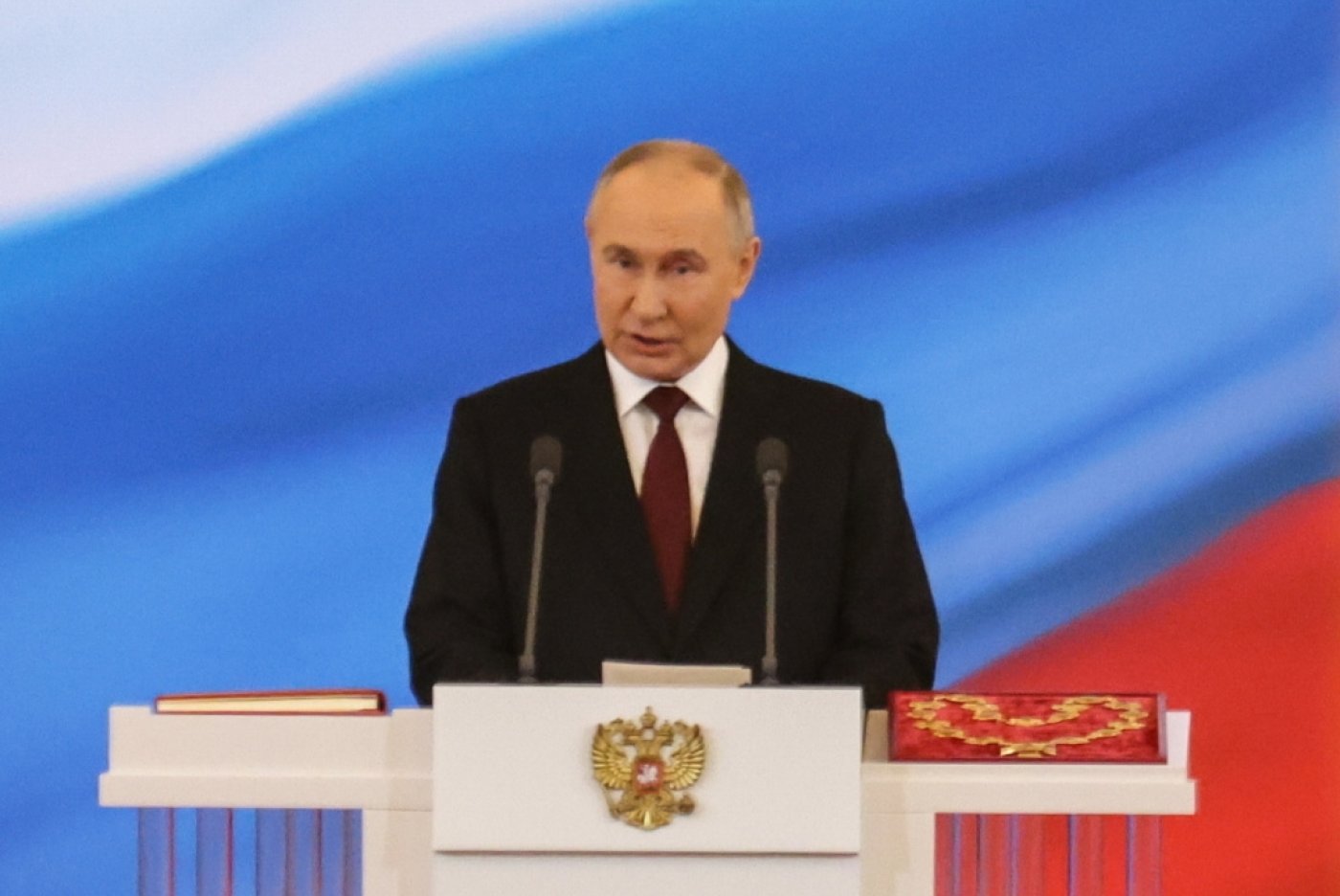 Vladimir Poutine a promis mardi aux Russes qu'ils vaincraient "ensemble" en plein conflit armé contre l'Ukraine. KEYSTONE