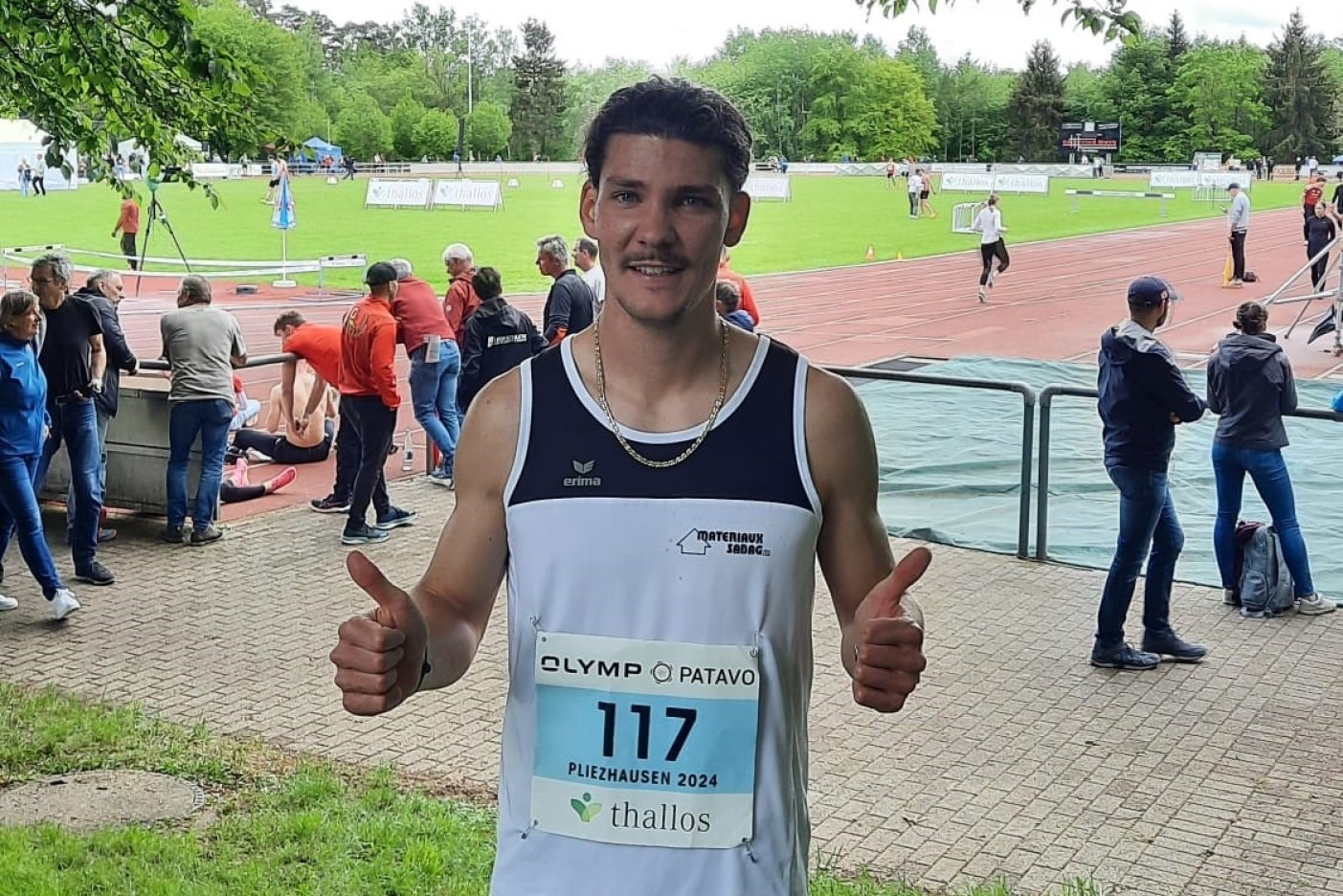 Athlétisme - Louis Dolce, record jurassien du 600m, 5 mai 2024 à Pliezhausen