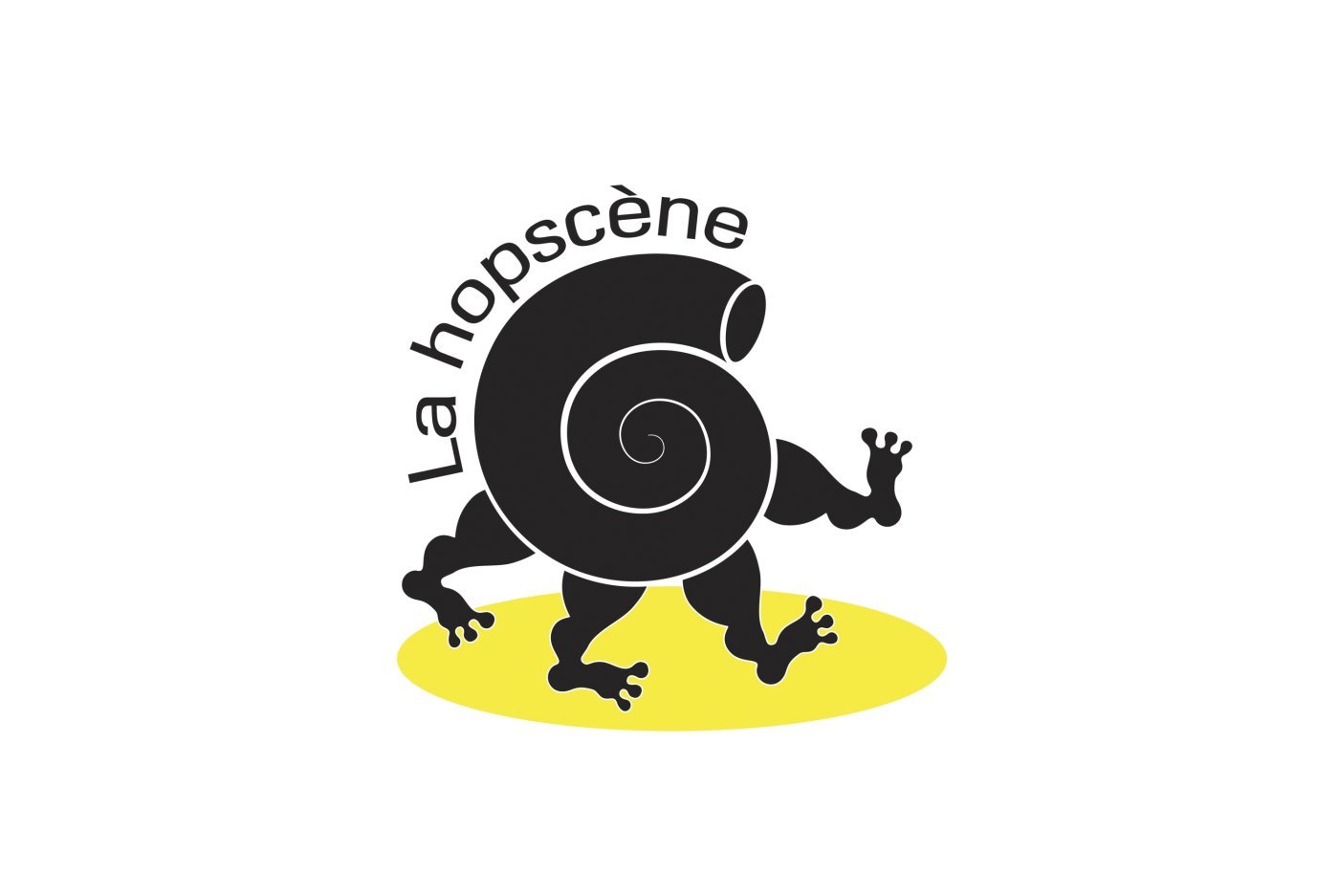Le logo de la Hopscène, imaginé par le graphiste Yvan Gogniat, a été remanié pour signifier qu’elle n’est plus qu’une coquille vide.