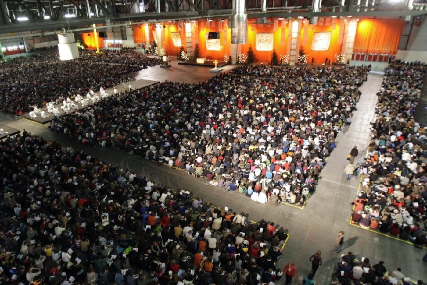 La communauté de Taizé avait accueilli plus de 40'000 jeunes à Genève à la fin 2007 (archives). KEYSTONE