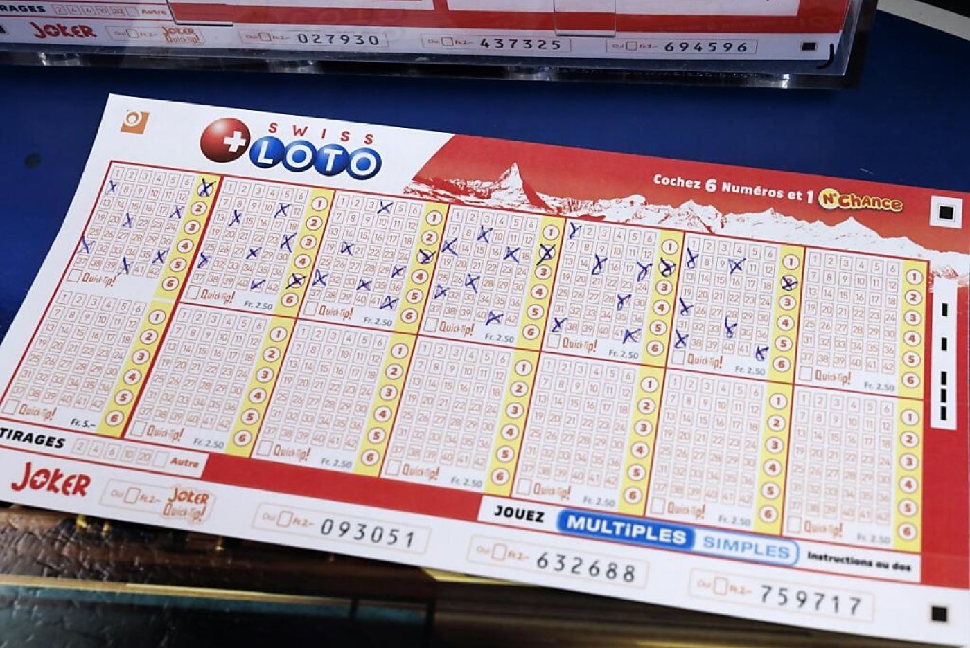 Le Swiss Loto est un jeu de loterie classique proposé en Suisse depuis 1970. KEYSTONE