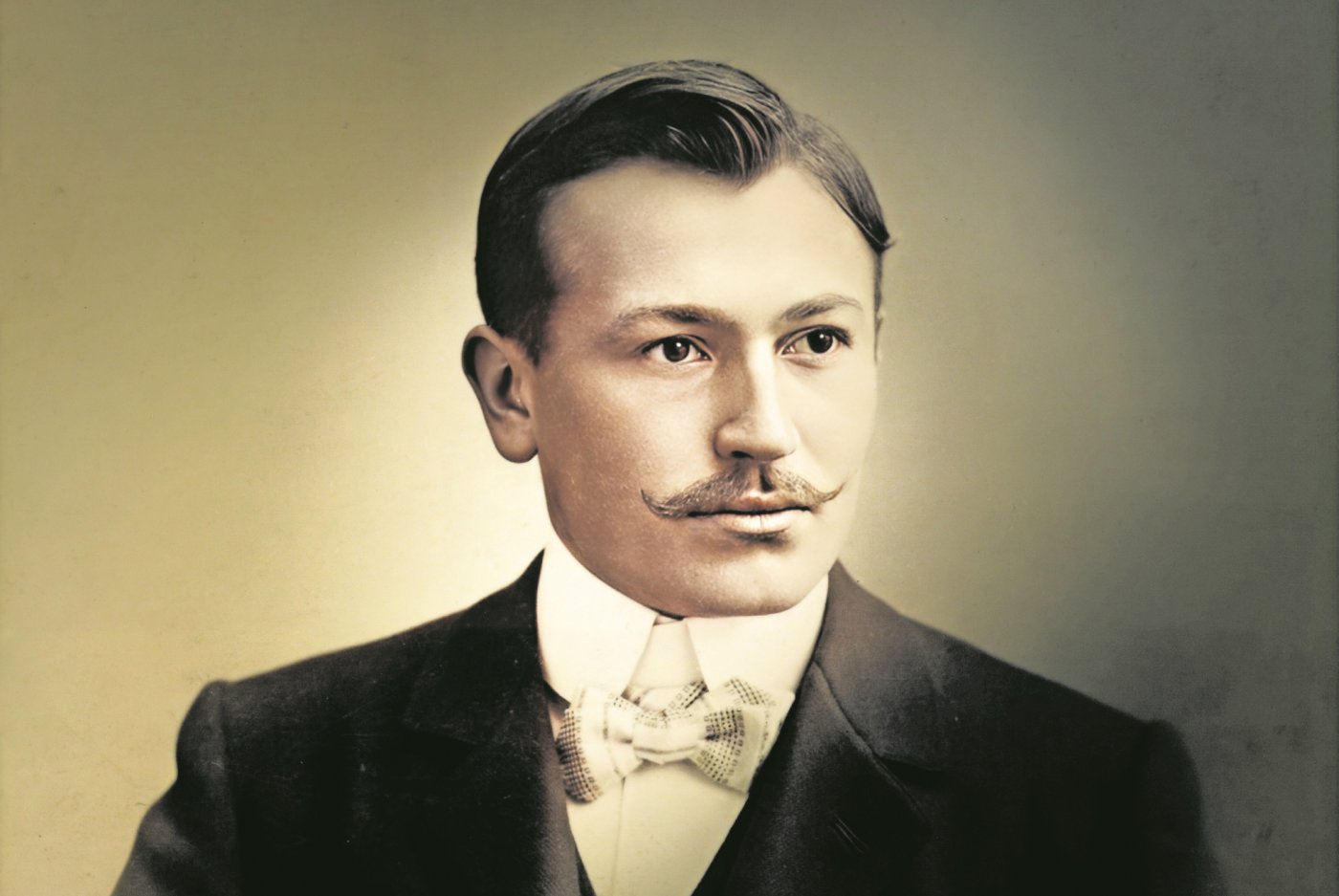 Portrait de Hans Wilsdorf, le fondateur de Rolex.