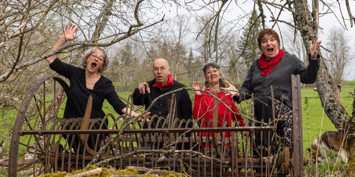 Arôme Rouge Vendre-Dits 2026, de gauche à droite: Jocelyne Teuscher, Philippe Lachat, Mariska Glauser, Geneviève Boillat