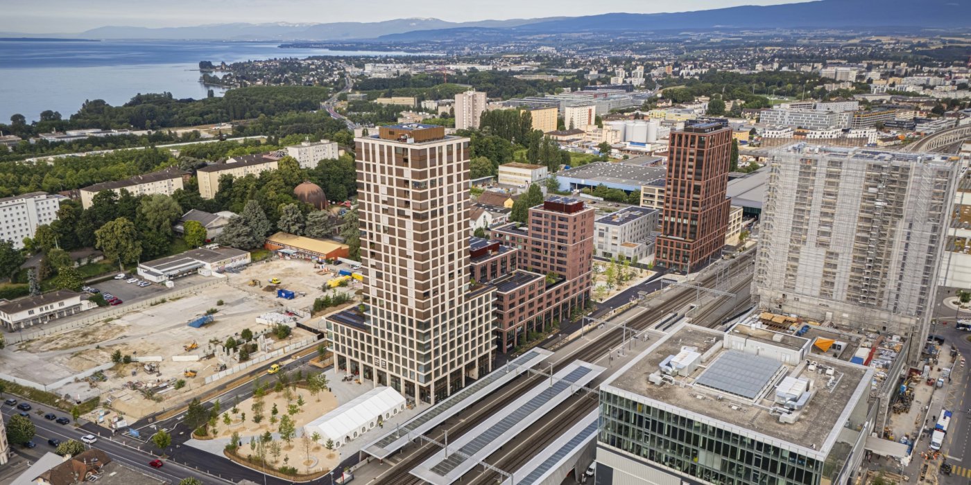 Le nouveau quartier CFF de Central Malley, inauguré en juin, comprend 172 logements ainsi que des bureaux et des commerces.