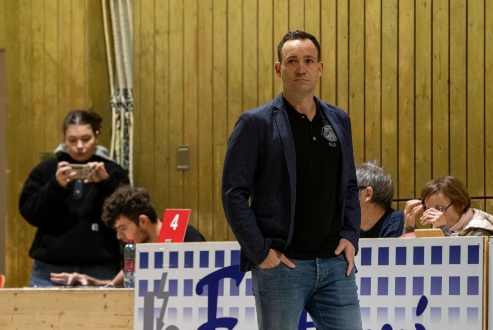 10.01.2026, Boncourt, basket-ball, ligue nationale B, BC Boncourt - Morges-Saint-Prex Red Devils, le président Grégory Franc. Guillaume Hentzi / Bist