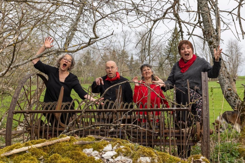 Arôme Rouge Vendre-Dits 2026, de gauche à droite: Jocelyne Teuscher, Philippe Lachat, Mariska Glauser, Geneviève Boillat