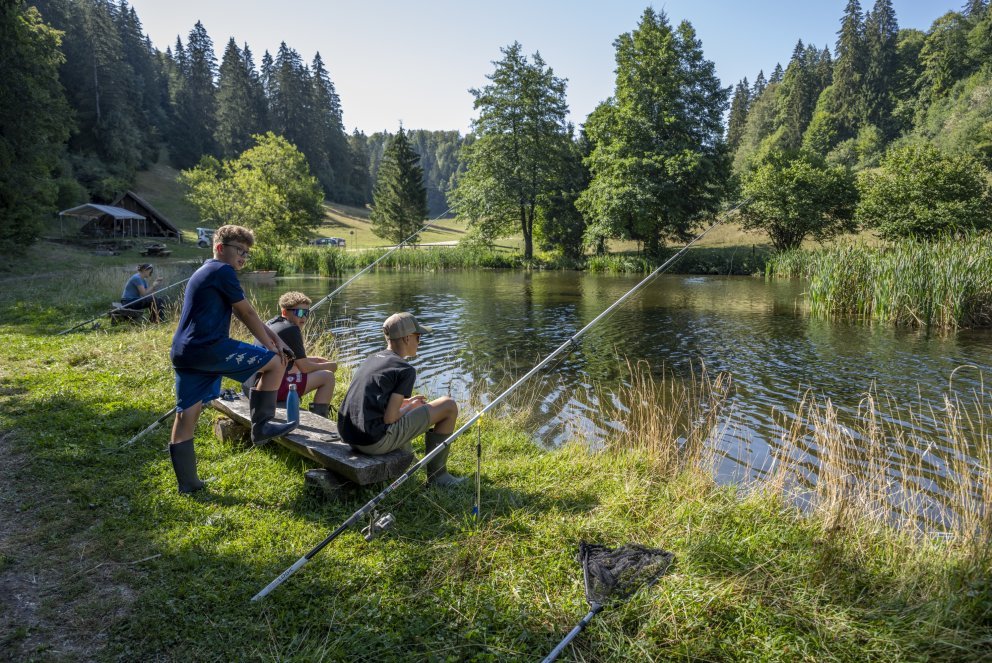 Passeport vacances, initiation à la pêche. Photo Olivier Noaillon
